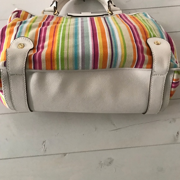 Designer ISAAC MIZRAHI Women’s Striped Purse - Picture 6 of 8